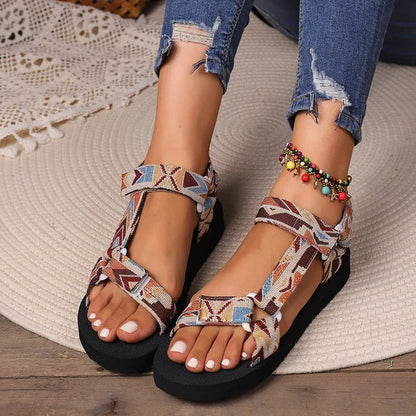 Geometric Strap Sandals