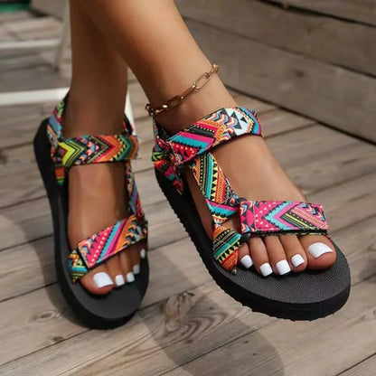 Geometric Strap Sandals