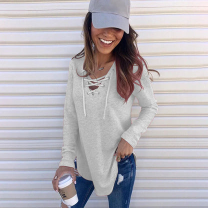 Kayla Lace-Up Long Sleeve
