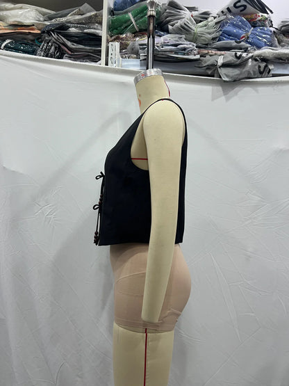 Livia Tie-Front Vest