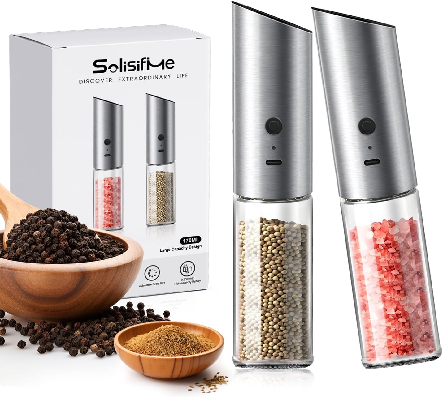 Automatic Gravity Electric Pepper Grinder