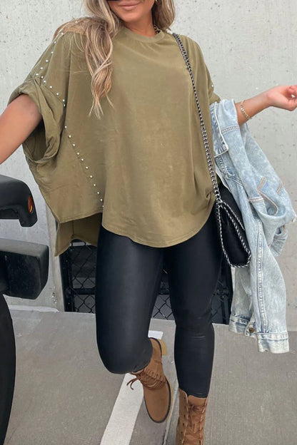Raven Studded Oversized Tee