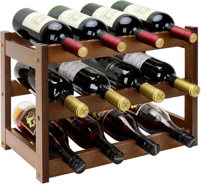 Rustic Wooden Wine Rack