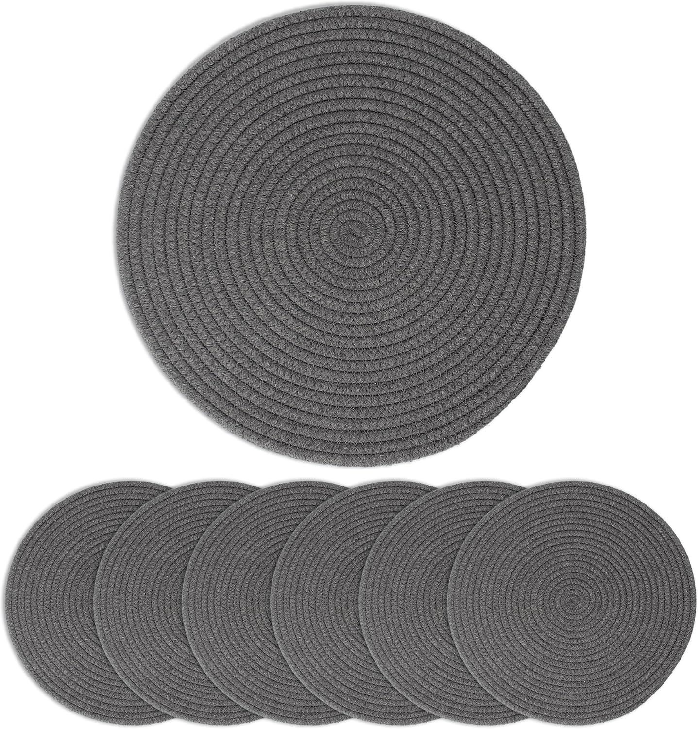 Braided Round Placemats Set of 6