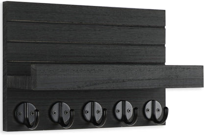 Wall-Mounted Key Holder with Shelf
