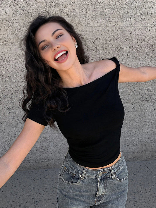 Mila Off-Shoulder Tee