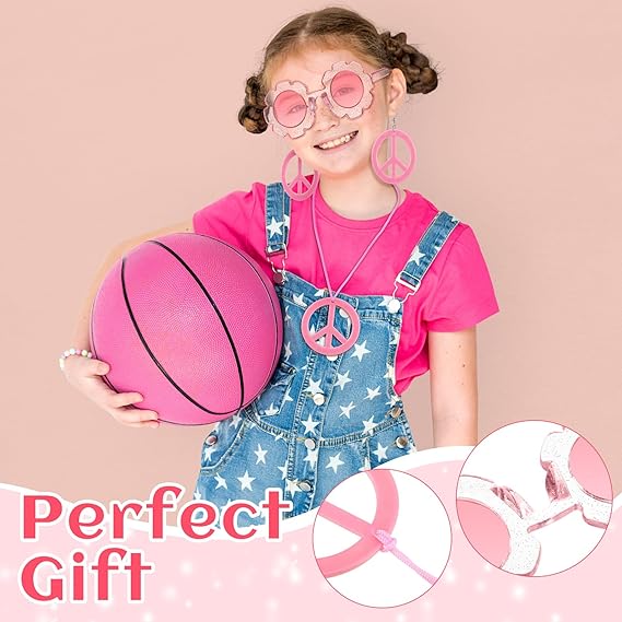 Girls’ Pink Hippie Accessory Set