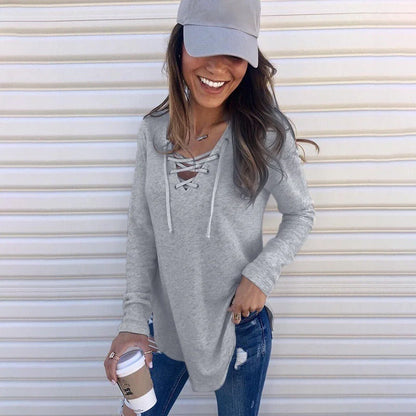 Kayla Lace-Up Long Sleeve