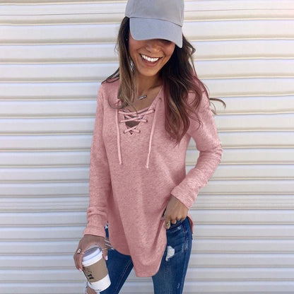 Kayla Lace-Up Long Sleeve