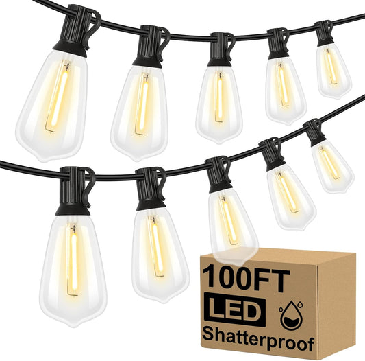 100FT LED Outdoor String Lights