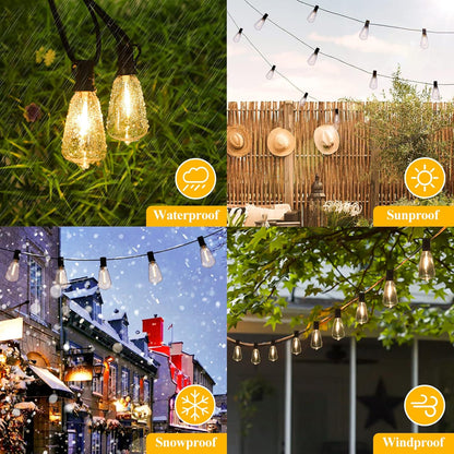 100FT LED Outdoor String Lights