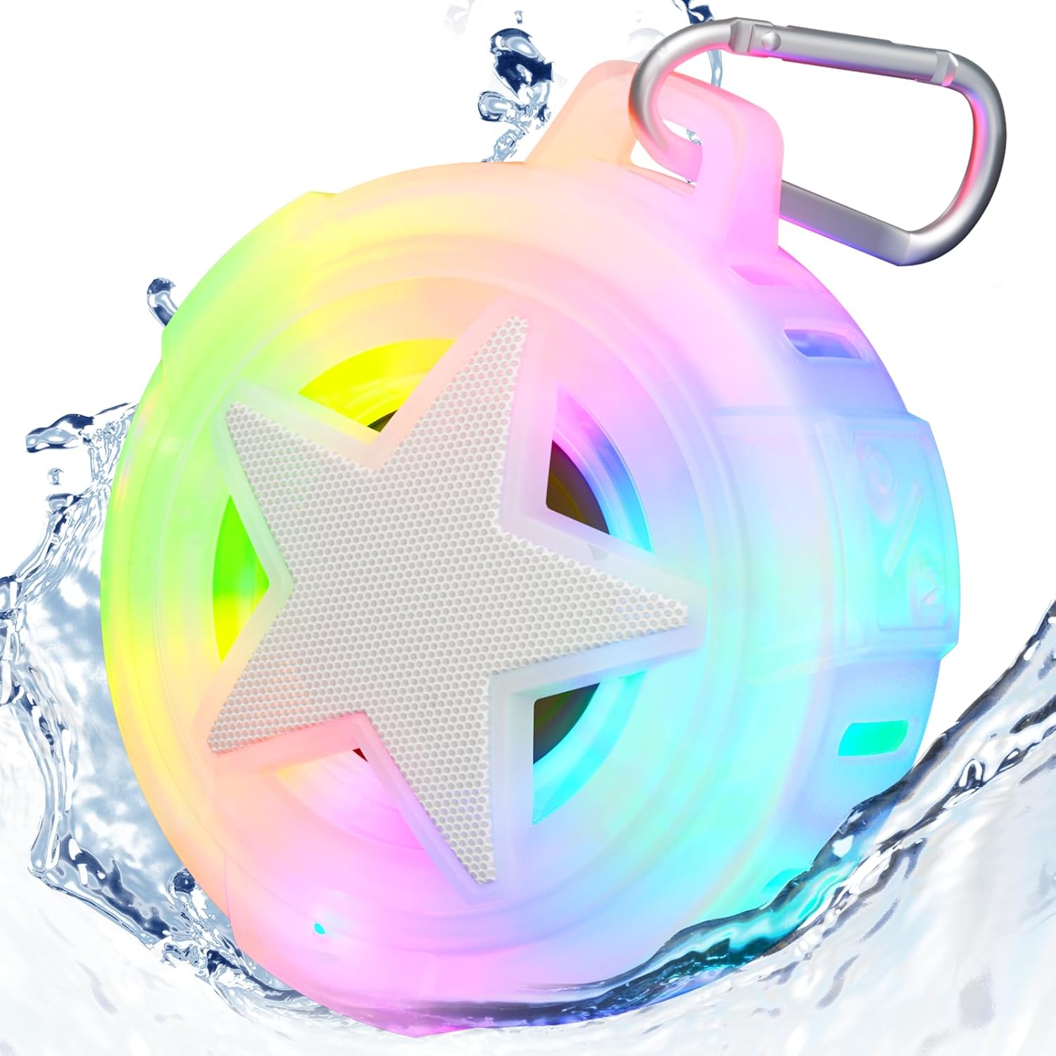 Waterproof Wireless Speaker with LED Lights