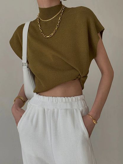 Aira Ribbed Knit Crop Top