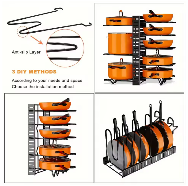 Adjustable Pan & Pot Rack