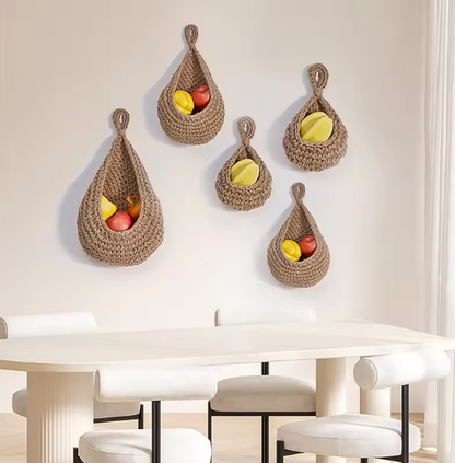 Handwoven Wall Hanging Basket Set