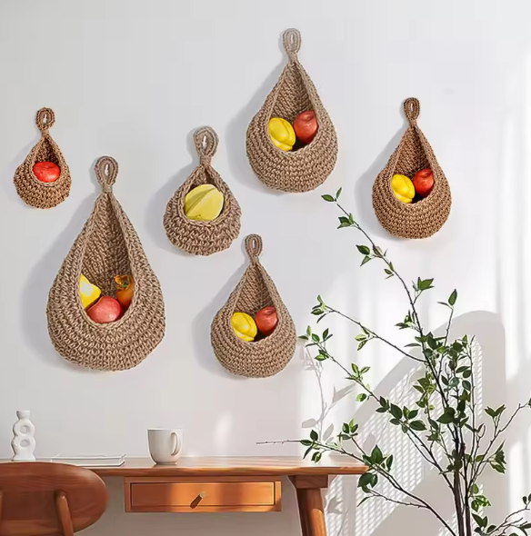 Handwoven Wall Hanging Basket Set