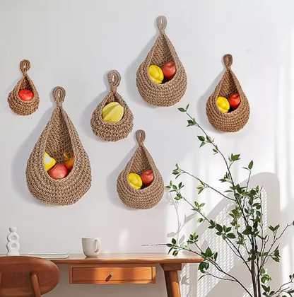 Handwoven Wall Hanging Basket Set